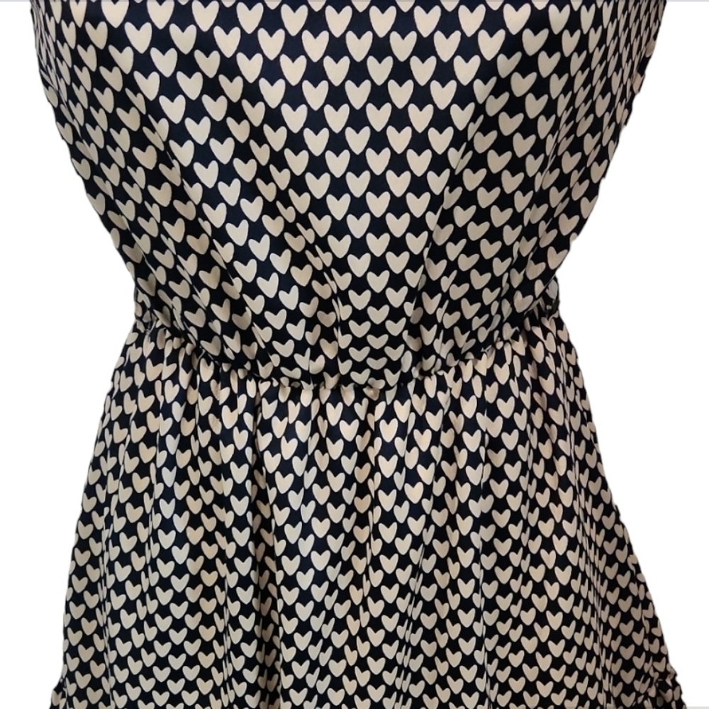 American Rag Heart Print Ruffle Trim Dress - Picture 4 of 5